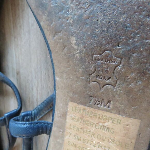 TORY BURCH Liana Flat Jewel Embellished Leather Thong Sandals in Blue Sz US 7.5 - Picture 15 of 15